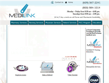 Tablet Screenshot of medilinkhomecare.com